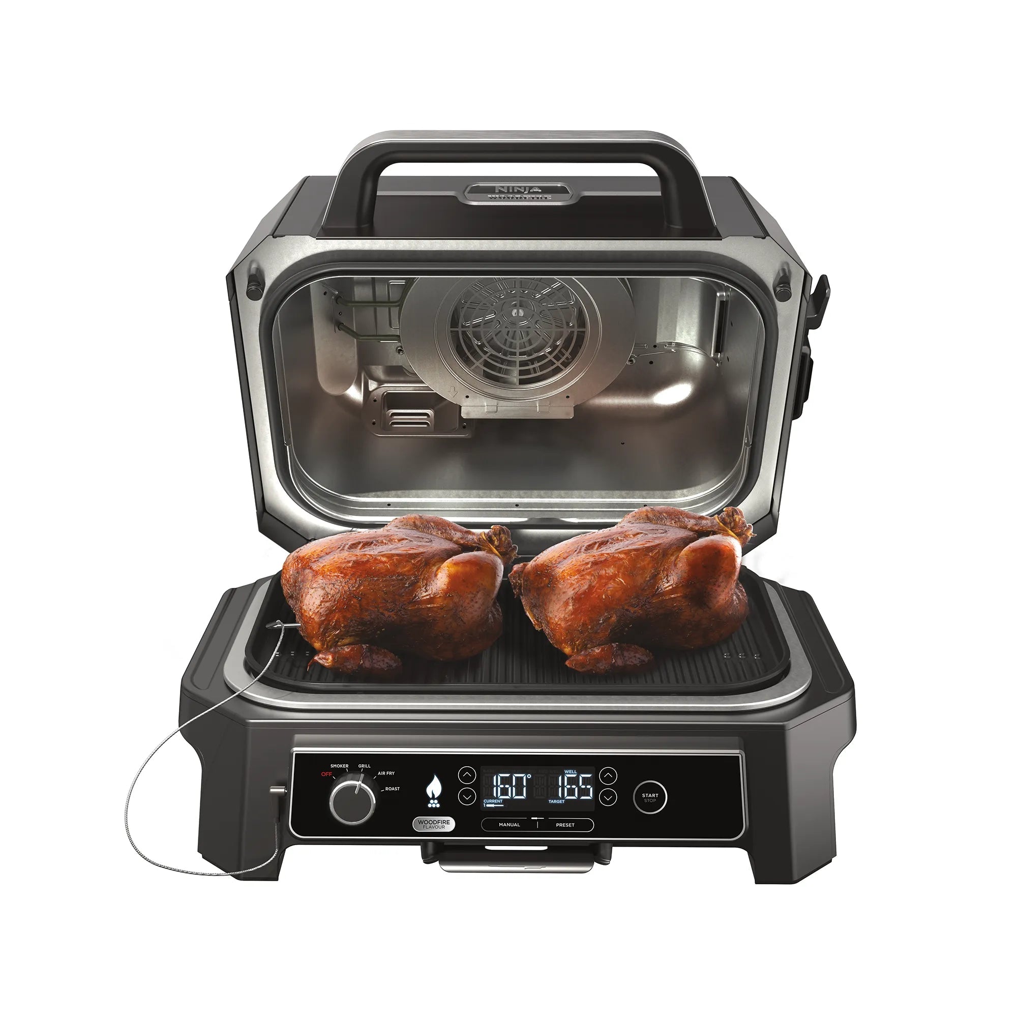 Ninja Woodfire Pro XL户外电烧烤炉和烟熏炉